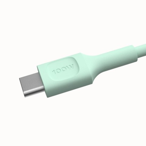 Green Cell Kabel USB-C-USB-C PowerFlex 100W silikonowy 0.3m zielony