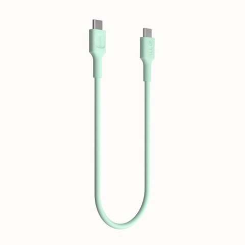 Green Cell Kabel USB-C-USB-C PowerFlex 100W silikonowy 0.3m zielony