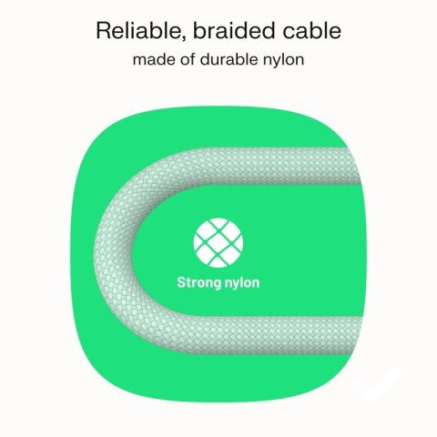 Green Cell Kabel USB-C-USB-C PowerStream 100W oplot 2m biały
