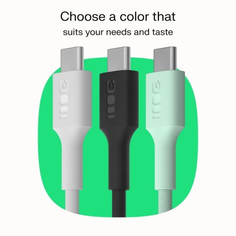 Green Cell Kabel USB-C-USB-C PowerStream 100W oplot 2m biały