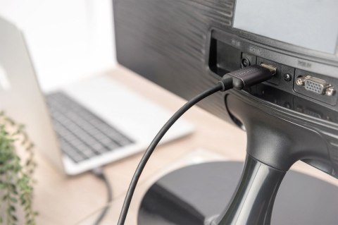 Digitus Kabel adapter HDMI 4K 30Hz na USB Typ C 3.1 metalowa obudowa HQ czarny 1.8m Digitus Kabel adapter HDMI 4K 30Hz na USB Typ C 3.1 metalowa obudowa HQ czarny 1.8m