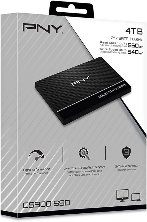 PNY Dysk SSD 4TB 2,5 SATA3 SSD7CS900-4TB-RB PNY Dysk SSD 4TB 2,5 SATA3 SSD7CS900-4TB-RB