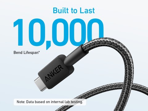 Anker Kabel 322 USB-A do USB-C oplot 0.9m czarny