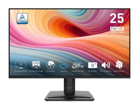 MSI Monitor 24.5 cala PRO MP251 E2 LED/FHD/Flat/120Hz/czarny
