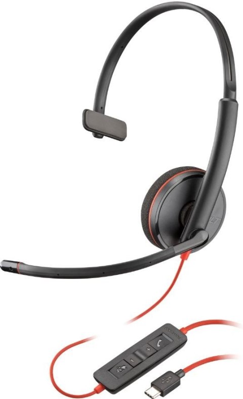 POLY Słuchawki Blackwire 3210 Mono USB-C/A 8X214AA POLY Słuchawki Blackwire 3210 Mono USB-C/A 8X214AA