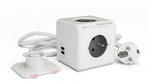 Allocacoc Listwa zasilająca PowerCube Extended USB 3m 2404/FREUPC Szara Allocacoc Listwa zasilająca PowerCube Extended USB 3m 2404/FREUPC Szara