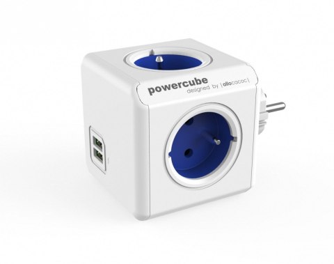 Allocacoc Rozgałęziacz PowerCube Original USB 2202BL/FROUPC Niebieski Allocacoc Rozgałęziacz PowerCube Original USB 2202BL/FROUPC Niebieski