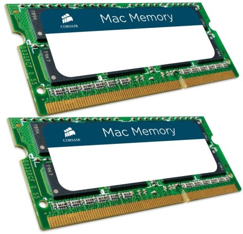 Corsair Pamięć DDR3 SODIMM 16GB/1600 (2*8GB) Apple Qualified Corsair Pamięć DDR3 SODIMM 16GB/1600 (2*8GB) Apple Qualified