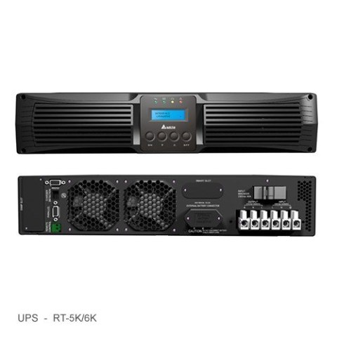 DELTA ELECTRONICS Zasilacz UPS RT-6K 6kVA/6kW Standard 6xC13 3xC19 16x7Ah DELTA ELECTRONICS Zasilacz UPS RT-6K 6kVA/6kW Standard 6xC13 3xC19 16x7Ah