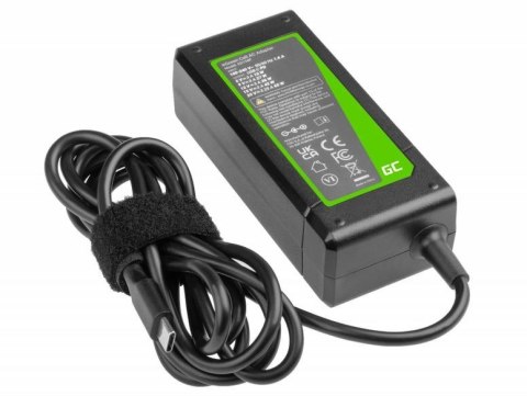 Green Cell Zasilacz GC USB-C 65W 5V-9V-12V-15V/3A, 20V/3.25A Power Delivery Green Cell Zasilacz GC USB-C 65W 5V-9V-12V-15V/3A, 20V/3.25A Power Delivery