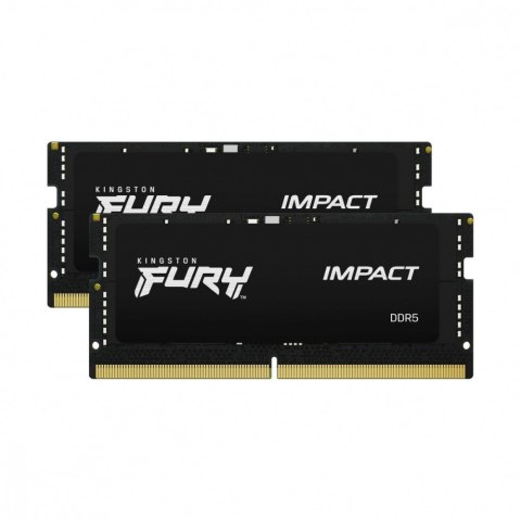 Kingston Pamięć DDR5 SODIMM Fury Impact 16GB(2* 8GB)/4800 CL38 Kingston Pamięć DDR5 SODIMM Fury Impact 16GB(2* 8GB)/4800 CL38