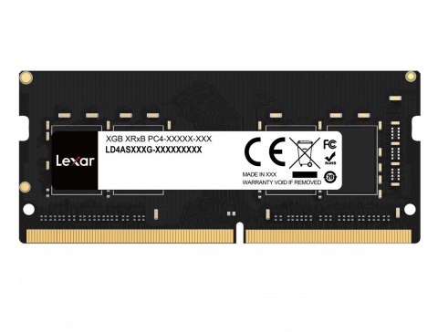 Lexar Pamięć do notebooka DDR4 SODIMM 16GB(1*16GB)/3200 CL22 Lexar Pamięć do notebooka DDR4 SODIMM 16GB(1*16GB)/3200 CL22