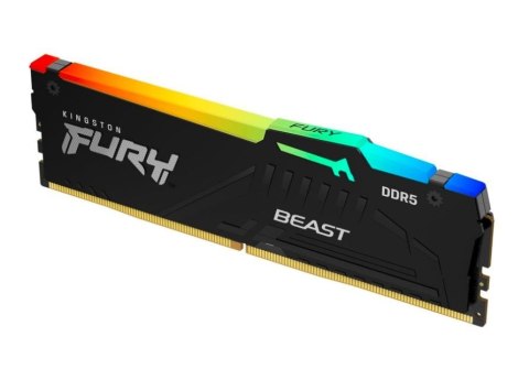 Kingston Pamięć DDR5 Fury Renegade RGB 16GB(1*16GB)/6400 CL32 Kingston Pamięć DDR5 Fury Renegade RGB 16GB(1*16GB)/6400 CL32