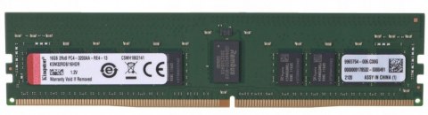 Kingston Pamięć serwerowa DDR4 16GB/3200 ECC Reg CL22 2R*8 HYNIX D Rambus Kingston Pamięć serwerowa DDR4 16GB/3200 ECC Reg CL22 2R*8 HYNIX D Rambus