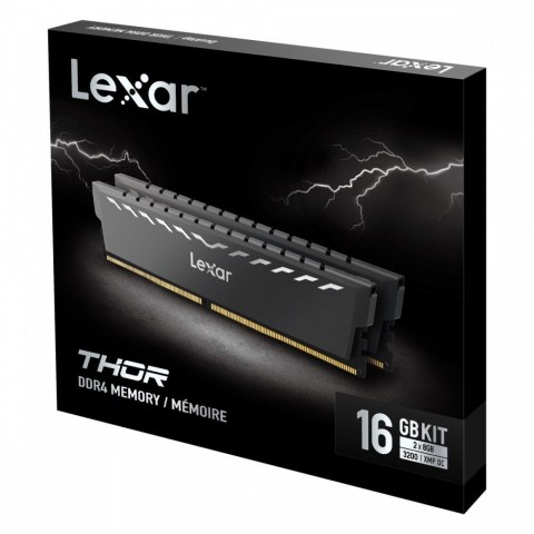 Lexar Pamięć DDR4 THOR 32GB(2*16GB)/3200 szara Lexar Pamięć DDR4 THOR 32GB(2*16GB)/3200 szara