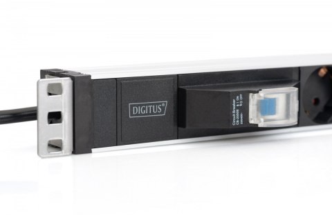 Digitus Listwa zasilająca PDU 19" Rack, 6x gniazdo schuko, 2.0m, 1x wtyk unischuko, 16A, wyłącznik nadprądowy, Profil aluminiowy Digitus Listwa zasilająca PDU 19" Rack, 6x gniazdo schuko, 2.0m, 1x wtyk unischuko, 16A, wyłącznik nadprądowy, Profil aluminiowy