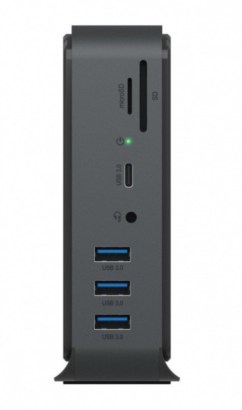 IcyBox Stacja dokująca IB-DK2261AC 13w1 USB Type-C,7xUSB,czytnik kart,Audio in/out,LAN,HDMI