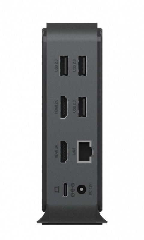 IcyBox Stacja dokująca IB-DK2261AC 13w1 USB Type-C,7xUSB,czytnik kart,Audio in/out,LAN,HDMI