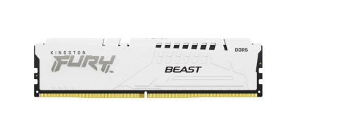 Kingston Pamięć DDR5 Fury Beast 64GB(2*32GB)/5200 CL40 biała Kingston Pamięć DDR5 Fury Beast 64GB(2*32GB)/5200 CL40 biała