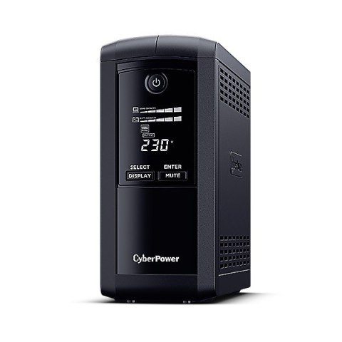 CyberPower Zasilacz awaryjny UPS VP1000ELCD-FR 1000VA/550W/4xFR,AVR,LCD/RJ45 CyberPower Zasilacz awaryjny UPS VP1000ELCD-FR 1000VA/550W/4xFR,AVR,LCD/RJ45
