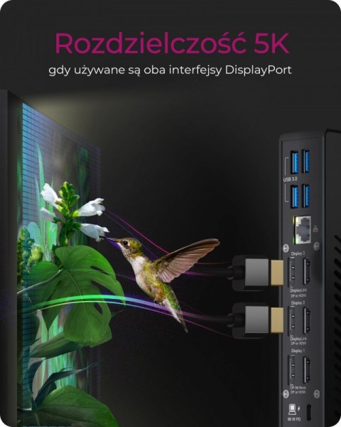 IcyBox Stacja dokująca IB-DK2256AC 12in1,HDMI,DP,USB,CR,LAN,PD 96Watt