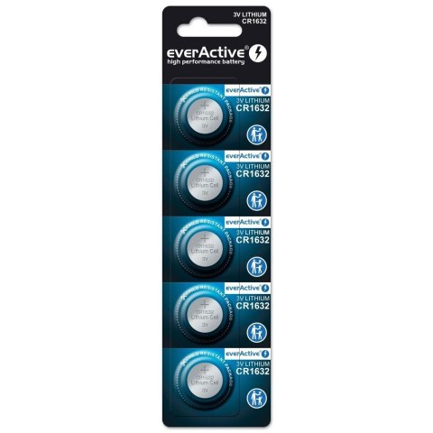EverActive Baterie litowe mini CR1632 blister 5 sztuk EverActive Baterie litowe mini CR1632 blister 5 sztuk