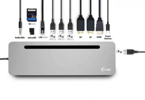 I-tec Stacja dokująca USB-C Metal Ergonomic 4K 3x Display Docking Station PD 100W + i-tec Universal Charger 100W (bundle) I-tec Stacja dokująca USB-C Metal Ergonomic 4K 3x Display Docking Station PD 100W + i-tec Universal Charger 100W (bundle)