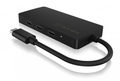 IcyBox Hub IB-HUB1429-CPD 4x TYPE-C HUB USB, 3x TYPE-C, 1x TYPE-C PD do 100 Watt IcyBox Hub IB-HUB1429-CPD 4x TYPE-C HUB USB, 3x TYPE-C, 1x TYPE-C PD do 100 Watt