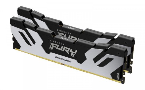 Kingston Pamięć DDR5 Fury Renegade 48GB(2*24GB)/7200 CL38 czarno-srebrna Kingston Pamięć DDR5 Fury Renegade 48GB(2*24GB)/7200 CL38 czarno-srebrna