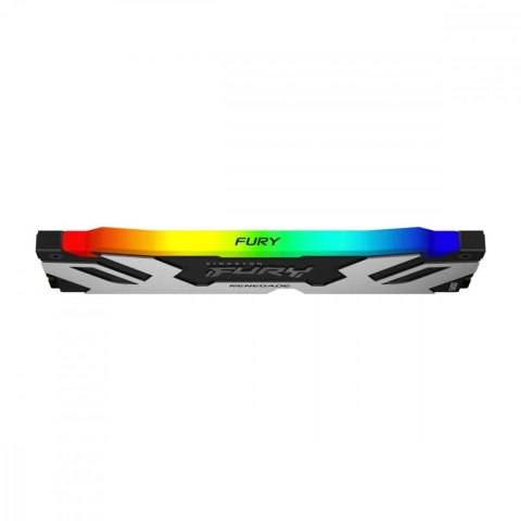 Kingston Pamięć DDR5 Fury Renegade RGB 48GB(2*24GB)/7200 CL38 czarno-srebrna Kingston Pamięć DDR5 Fury Renegade RGB 48GB(2*24GB)/7200 CL38 czarno-srebrna