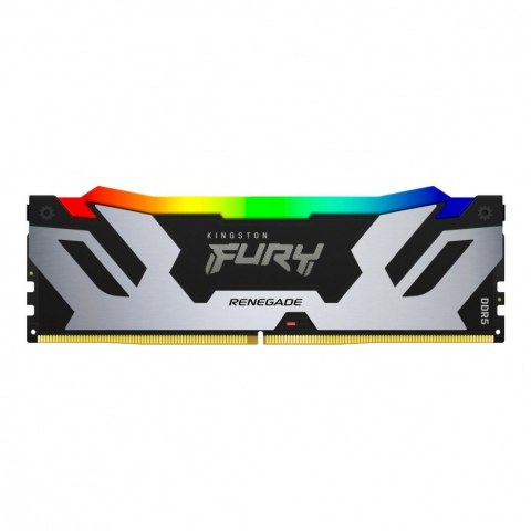 Kingston Pamięć DDR5 Fury Renegade RGB 48GB(2*24GB)/7200 CL38 czarno-srebrna Kingston Pamięć DDR5 Fury Renegade RGB 48GB(2*24GB)/7200 CL38 czarno-srebrna