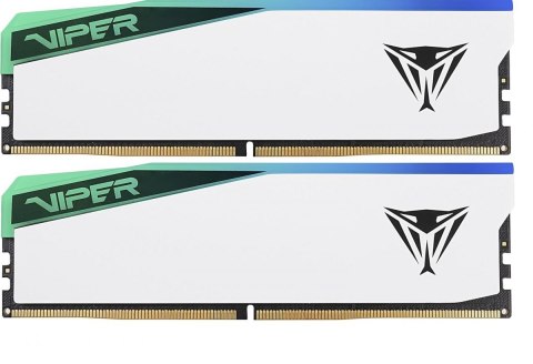 Patriot Pamięć DDR5 Viper Elite 5 RGB 64GB/6200(2x32) CL42 biała Patriot Pamięć DDR5 Viper Elite 5 RGB 64GB/6200(2x32) CL42 biała