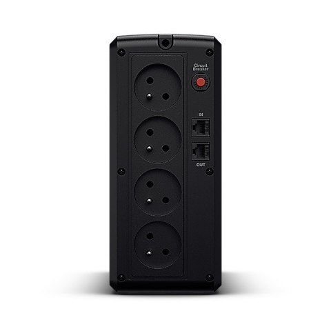 CyberPower Zasilacz awaryjny UPS UT1050EG-FR 1050VA/630W 4ms/AVR/4xFR/RJ11/RJ45 CyberPower Zasilacz awaryjny UPS UT1050EG-FR 1050VA/630W 4ms/AVR/4xFR/RJ11/RJ45