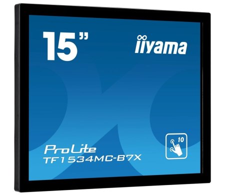 IIYAMA Monitor 15 cali TF1534MC-B7X TN,10 punktów dotykowych, HDMI, DP, 4:3, P65, 7H, USB