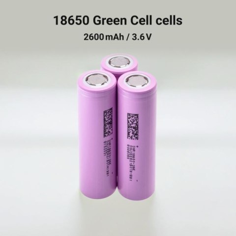 Green Cell 50x Ogniwo Akumulator 18650 Li-Ion INR1865026E 3.6V 2600mAh Green Cell 50x Ogniwo Akumulator 18650 Li-Ion INR1865026E 3.6V 2600mAh