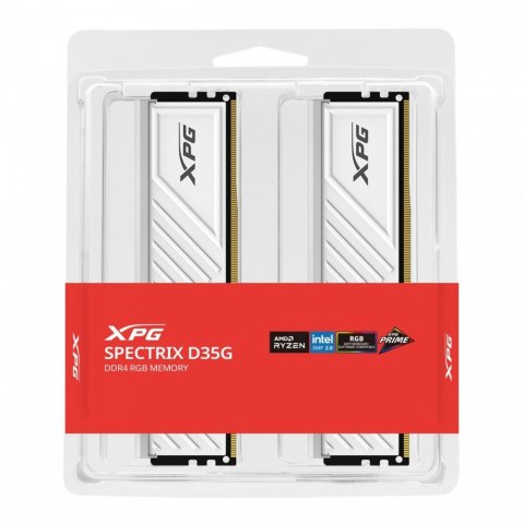 Adata Pamięć XPG Spectrix D35G DDR4 3600 32GB 2x16 RGB biała Adata Pamięć XPG Spectrix D35G DDR4 3600 32GB 2x16 RGB biała