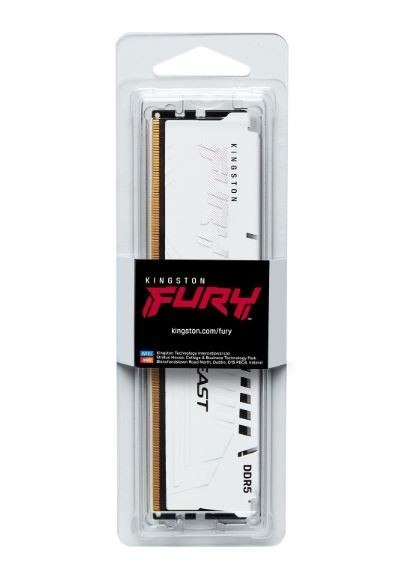 Kingston Pamięć DDR5 Fury Beast 32GB(1*32GB)/6000 CL30 EXPO biała Kingston Pamięć DDR5 Fury Beast 32GB(1*32GB)/6000 CL30 EXPO biała