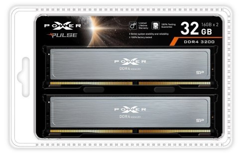 Silicon Power Pamięć DDR4 XPOWER Pulse 32GB/3200 2*16GB CL16 Silicon Power Pamięć DDR4 XPOWER Pulse 32GB/3200 2*16GB CL16
