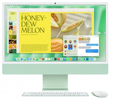 Apple IMac 24 cale: M4 8/8, 16GB, 256GB SSD - Zielony Apple IMac 24 cale: M4 8/8, 16GB, 256GB SSD - Zielony