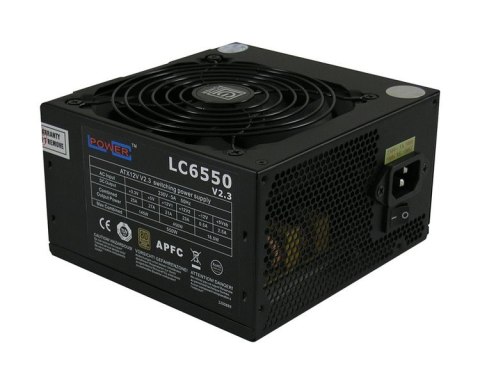 LC-POWER ZASILACZ 550W LC6550 V2.3 80+ Bronze 120 mm 4 x SATA 4 x PATA 1x PCIe BLACK Active PFC LC-POWER ZASILACZ 550W LC6550 V2.3 80+ Bronze 120 mm 4 x SATA 4 x PATA 1x PCIe BLACK Active PFC