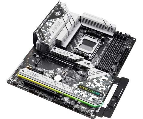 ASRock Płyta główna X670E STEEL LEGEND AM5 4DDR5 HDMI/DP M.2 EATX ASRock Płyta główna X670E STEEL LEGEND AM5 4DDR5 HDMI/DP M.2 EATX