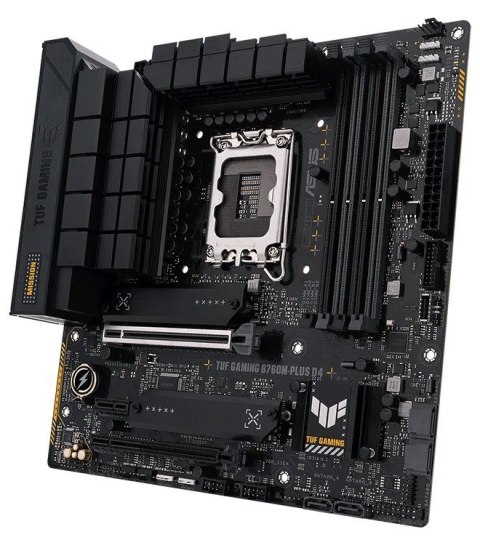 Asus Płyta główna TUF GAMING B760M-PLUS D4 s1700 DDR4 DP/HDMI mATX Asus Płyta główna TUF GAMING B760M-PLUS D4 s1700 DDR4 DP/HDMI mATX